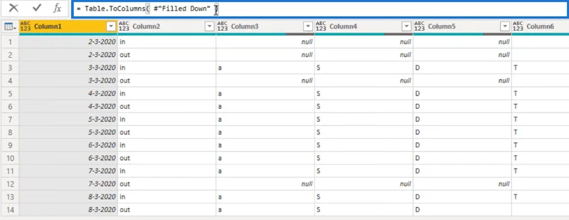 Mengubah Tata Letak Jenis Kalendar Menjadi Format Jadual Dalam LuckyTemplates Menggunakan Editor Pertanyaan