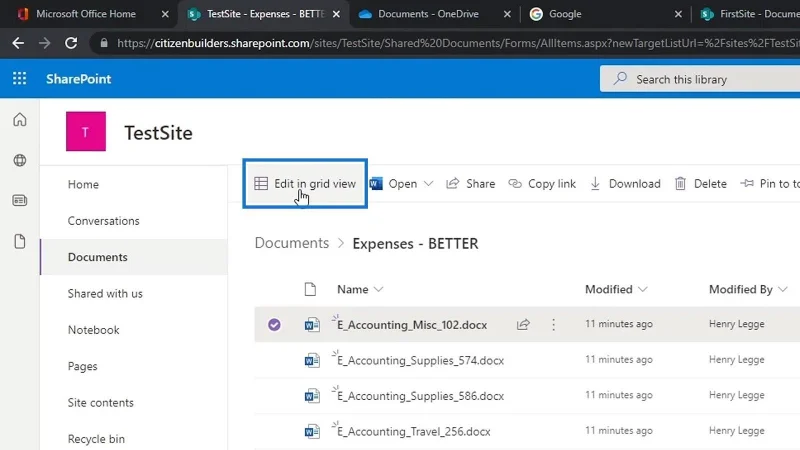 Hinzufügen von Metadaten in SharePoint mithilfe von Spalten