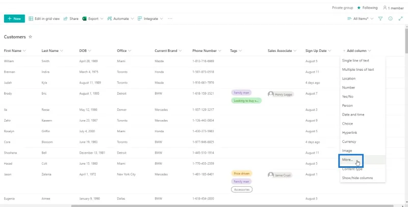 คอลัมน์จากการคำนวณใน SharePoint |  ภาพรวม
