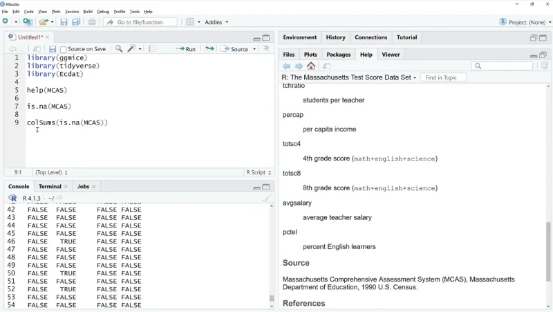 Memvisualisasikan Data Hilang Dalam RW/ GGMICE