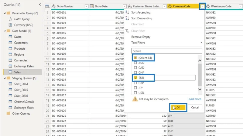 Parâmetros do LuckyTemplates via Query Editor