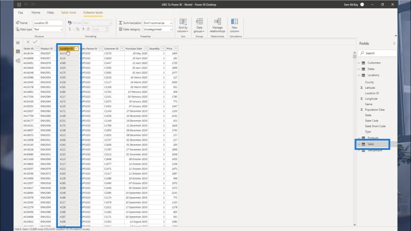 การเชื่อมต่อตารางข้อมูล – เคล็ดลับเกี่ยวกับความสัมพันธ์ของ LuckyTemplates