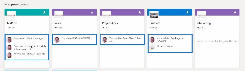 Platform SharePoint: Ciri Rangkaian Sosial