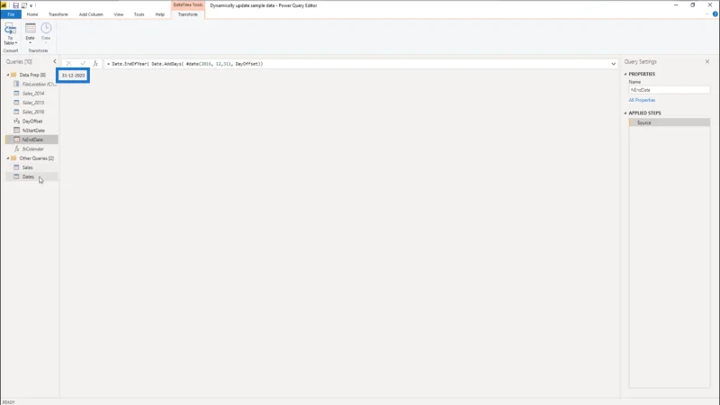 Cipta Set Data Amalan Yang Selalu Dikemas Kini Dalam LuckyTemplates