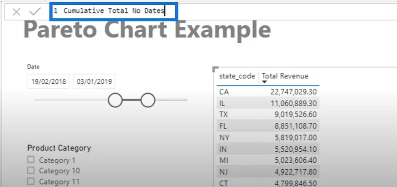 Mencipta Carta Pareto Dalam LuckyTemplates – DAX Lanjutan