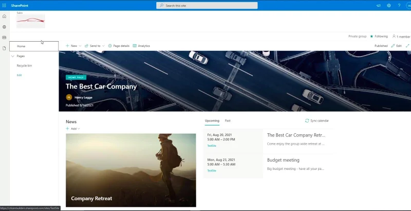 Elemen Navigasi Tapak SharePoint: Gambaran Keseluruhan