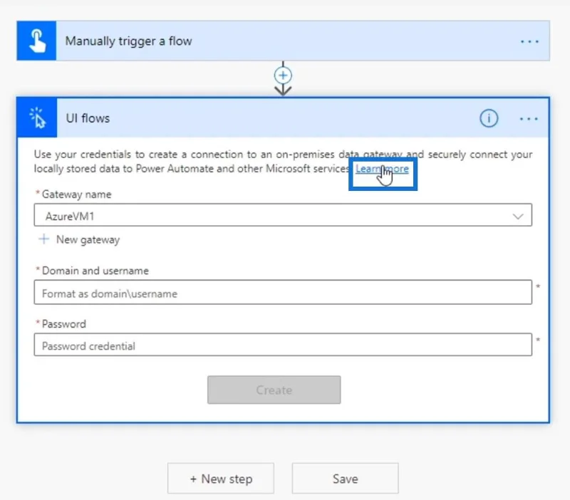 Gerbang Data Di Premis Dalam Power Automate