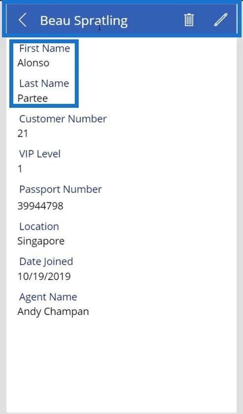 Kad Data PowerApps Dan Tugasan Harta