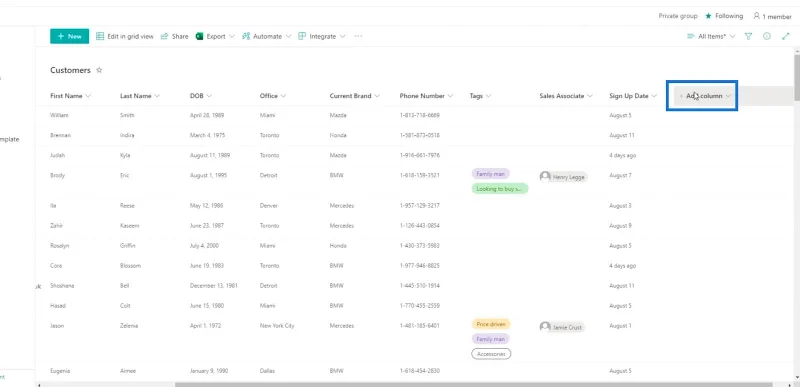 คอลัมน์จากการคำนวณใน SharePoint |  ภาพรวม