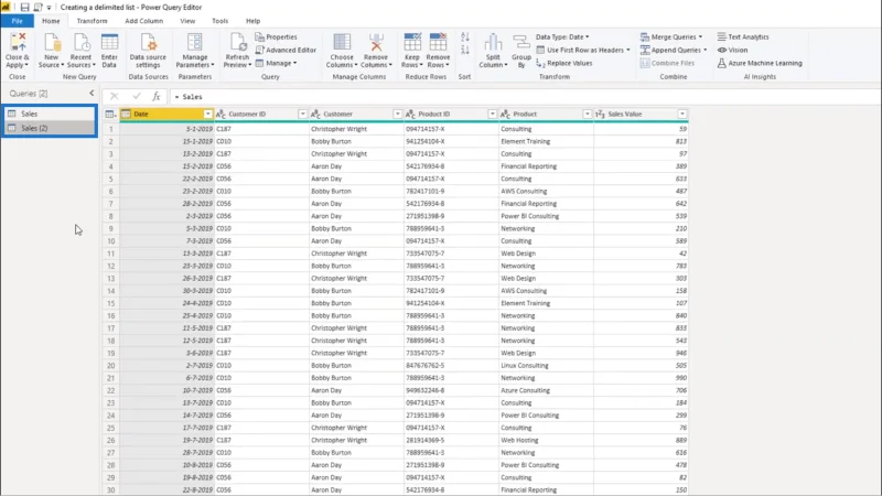 Cipta Senarai Terhad Dalam Power Query – Tutorial Editor Pertanyaan