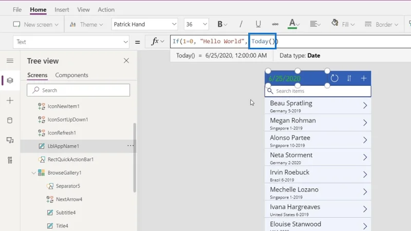Fungsi Dan Formula PowerApps |  Satu Pengenalan