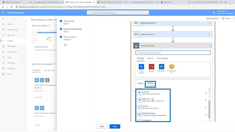 Input Aliran UI Dalam Microsoft Power Automate