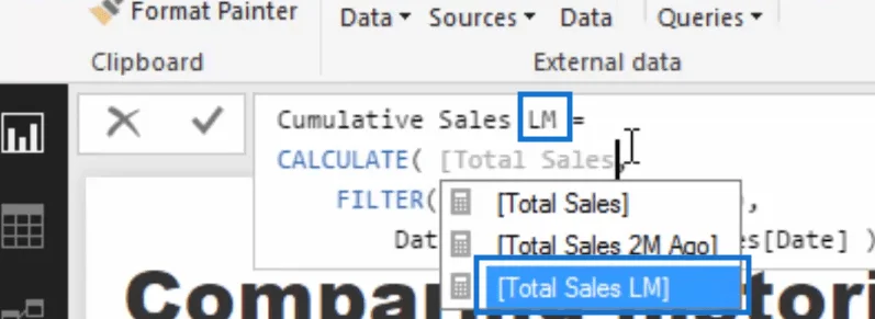 Bandingkan Maklumat Terkumpul Sepanjang Bulan Berbeza Dalam LuckyTemplates