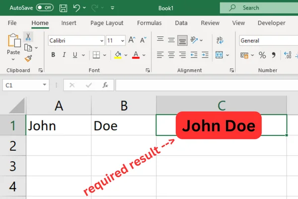 4 Cara Cara Menggabungkan Dalam Excel Dengan Ruang, Langkah Demi Langkah