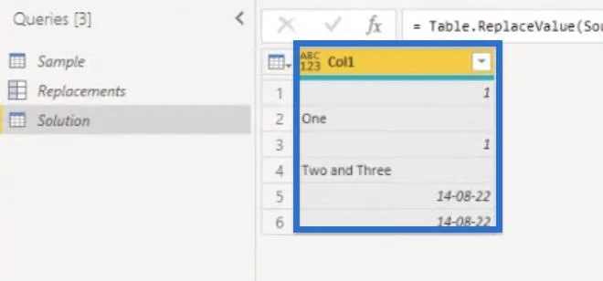 Gantikan Nilai Untuk Teks Padanan Dalam Power Query