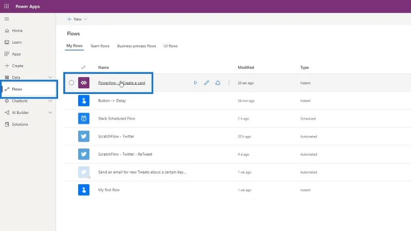 Penyepaduan PowerApps Dalam Microsoft Power Automate