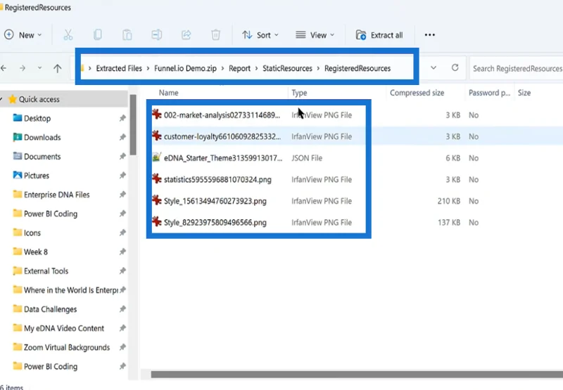 Mengekstrak Tema & Imej LuckyTemplates Daripada PBIX