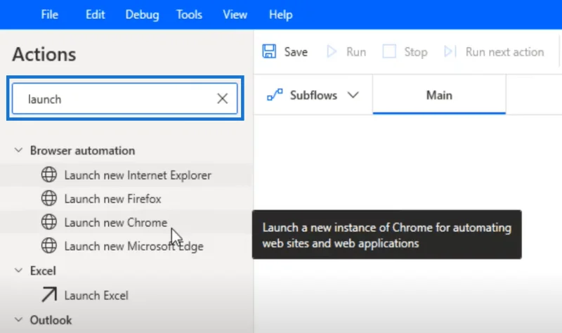 Microsoft Power Automate Desktop: Cara Melancarkan Penyemak Imbas Baharu Secara Automatik