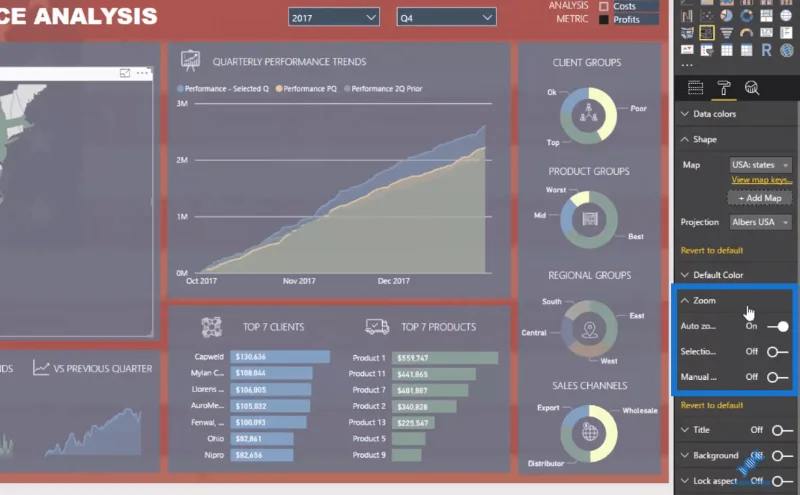 Visualisasi Peta Bentuk LuckyTemplates Untuk Analisis Spatial