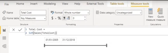Use el editor tabular para crear grupos de cálculo en LuckyTemplates