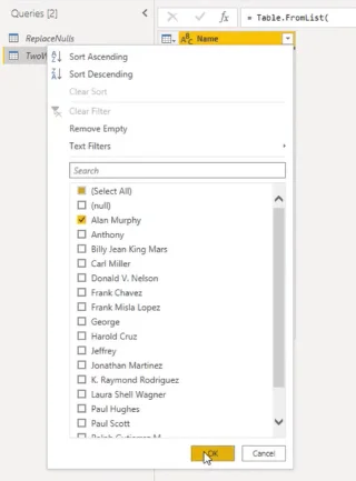 Operator COALESCE: Aplikasi Power Query