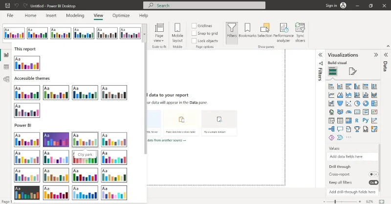 ธีม LuckyTemplates: คู่มือผู้ใช้พร้อมตัวอย่าง