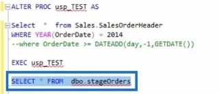 Prosedur Tersimpan Dalam SQL |  Gambaran keseluruhan