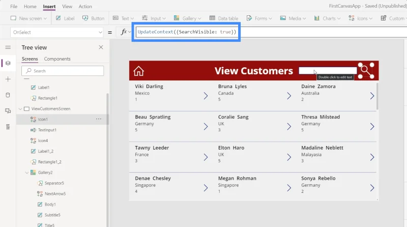 ฟิลด์ค้นหา PowerApps: วิธีเพิ่มและปรับแต่ง