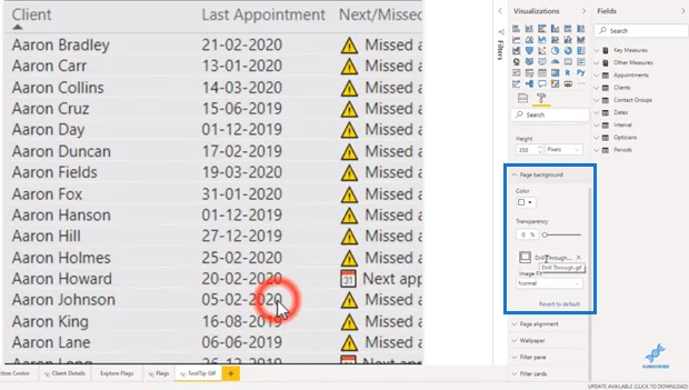 LuckyTemplates-Drill-Through-Navigationstechniken