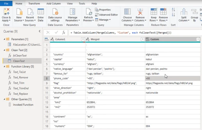 Mencipta Fungsi Pembersihan Teks Tersuai Dalam Power Query