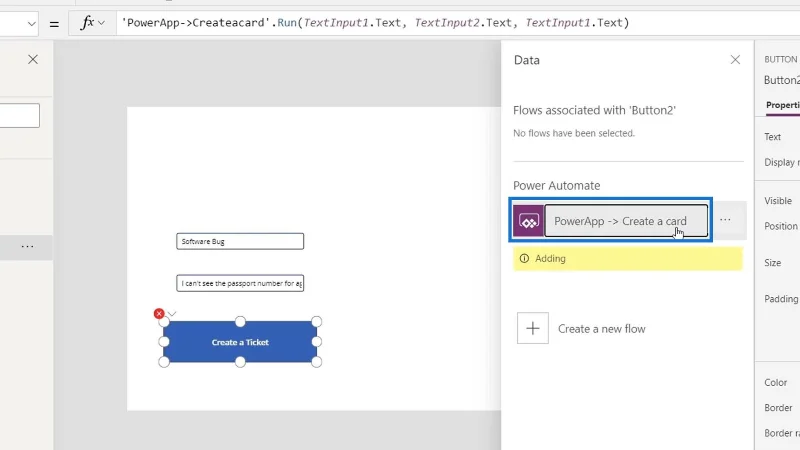 Penyepaduan PowerApps Dalam Microsoft Power Automate