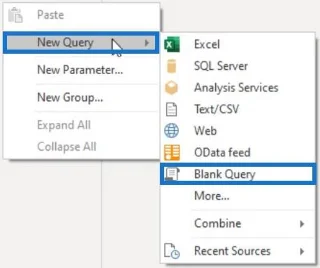 Variáveis e expressões dentro do editor do Power Query