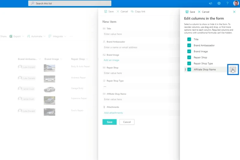 Pengesahan Lajur SharePoint Dalam Dua Cara