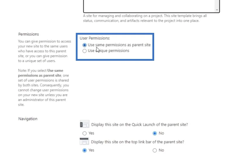 Tapak Projek SharePoint: Penciptaan Dan Konfigurasi