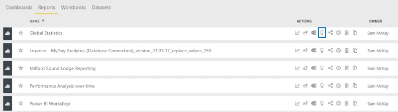 So geben Sie Berichte im LuckyTemplates-Onlinedienst frei