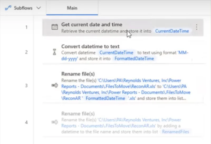 Tambahkan Tarikh Pada Nama Fail Dalam Desktop Power Automate