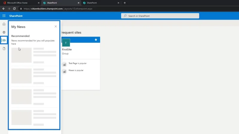 Tapak SharePoint |  Reka Letak Dan Panduan Menu