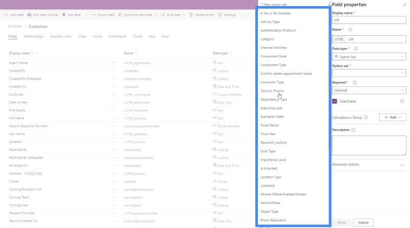 Entiti PowerApps: Cara Menambah Pelbagai Jenis Medan