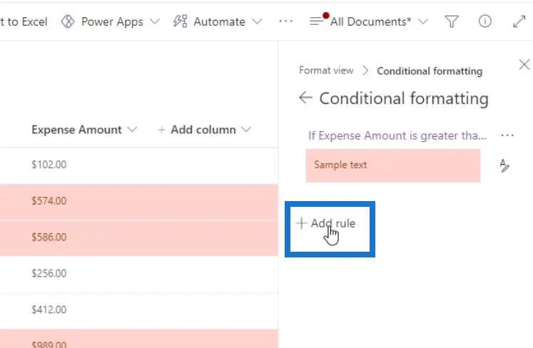 Lihat Pemformatan Dalam SharePoint