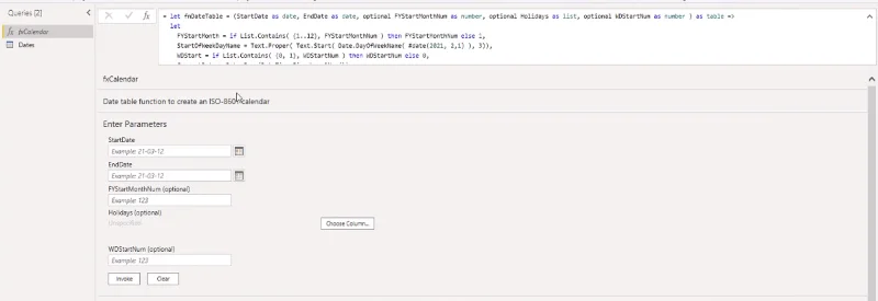 Jadual Tarikh Lanjutan Power Query M Fungsi