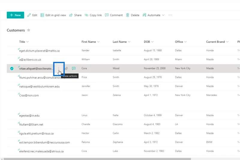 Sejarah Versi Dalam Senarai SharePoint