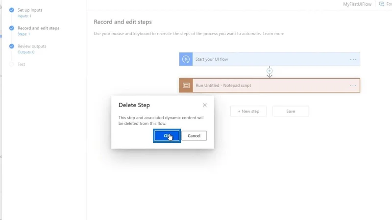 Input Aliran UI Dalam Microsoft Power Automate