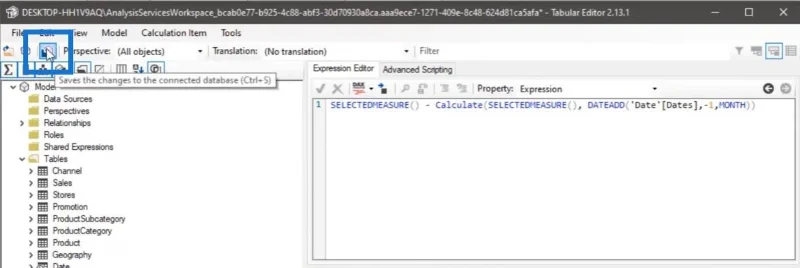 Use el editor tabular para crear grupos de cálculo en LuckyTemplates