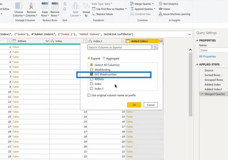 Dapatkan Nilai LuckyTemplates Minggu Sebelum Menggunakan DAX & Power Query