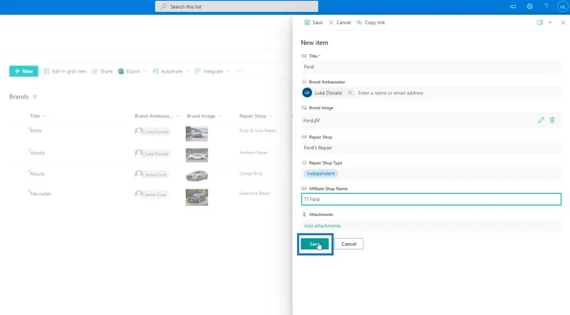 Pengesahan Lajur SharePoint Dalam Dua Cara