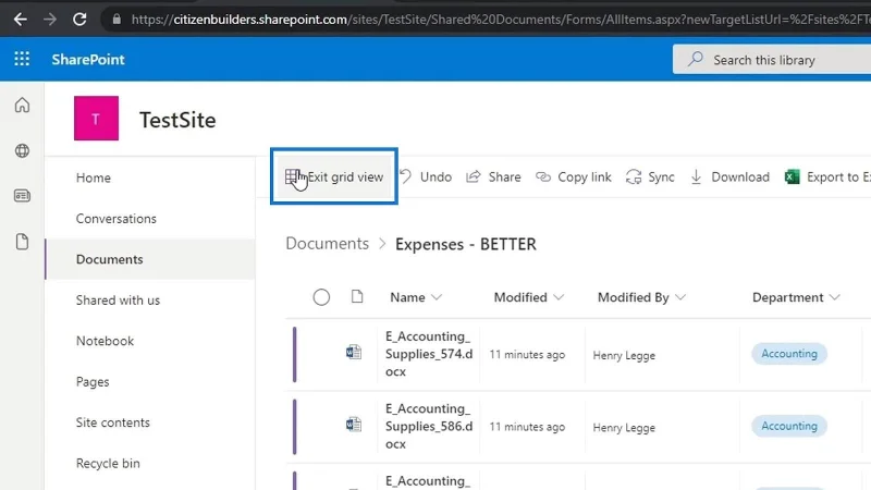 Hinzufügen von Metadaten in SharePoint mithilfe von Spalten