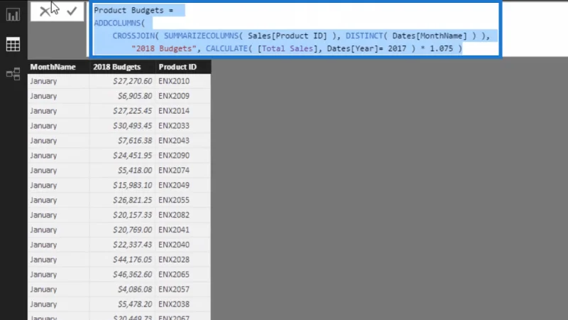 Cara Membuat Belanjawan Dengan Kesan Kemusim Menggunakan LuckyTemplates