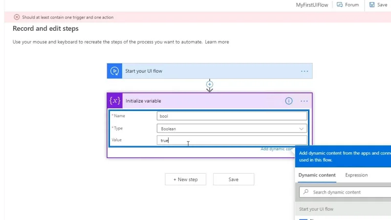 Input Aliran UI Dalam Microsoft Power Automate