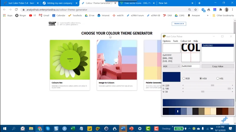 Pemilih Kod Hex Warna Untuk Laporan LuckyTemplates