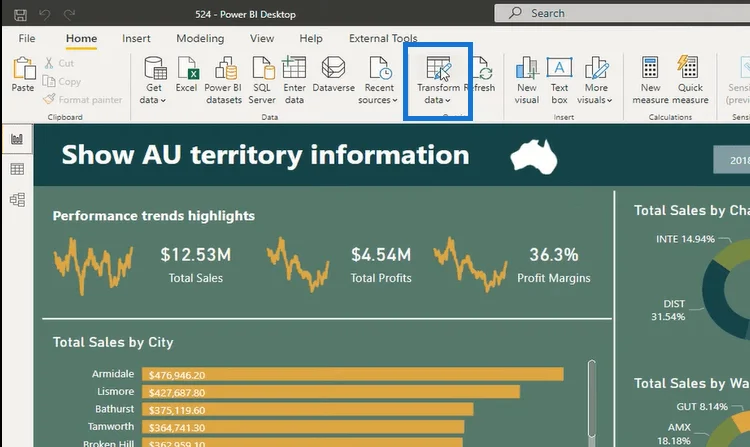 คอลัมน์จากตัวอย่าง LuckyTemplates – Power Query บทช่วยสอน